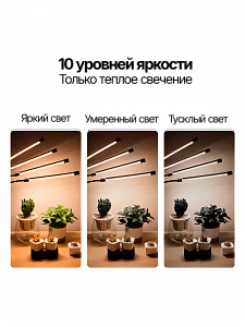 Фитолампа для растений с таймером на прищепке Огонек OG-LDP08W